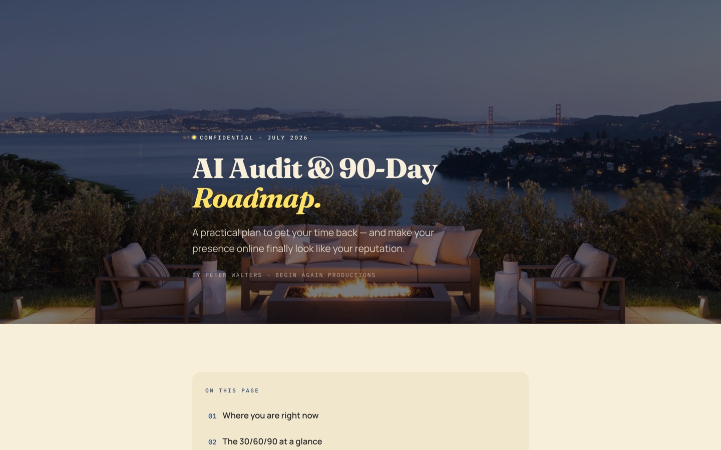 AI Audit and Roadmap